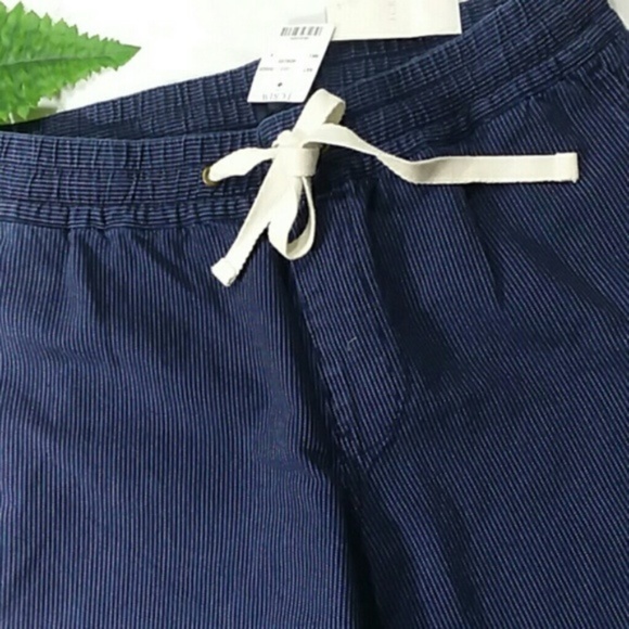 COPY - NWT J.Crew DENIM Striped Stadium Pants/ Jeans - Picture 5 of 8